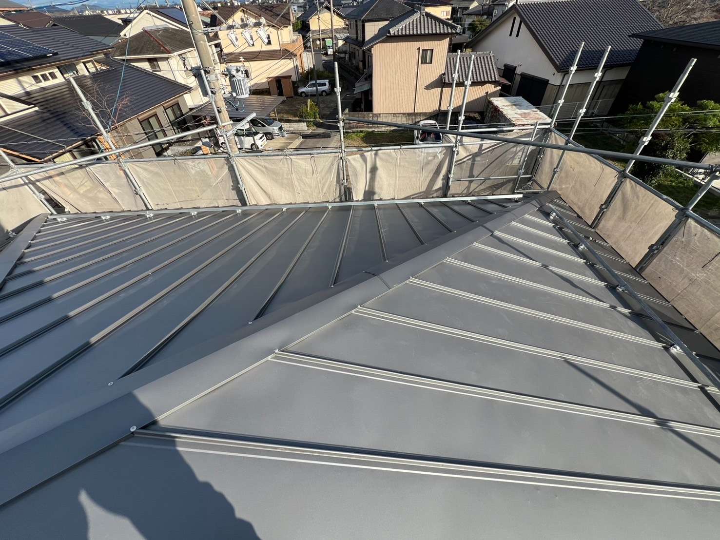 2025年2月施工　屋根カバー工法　岐阜県笠松町　H様邸