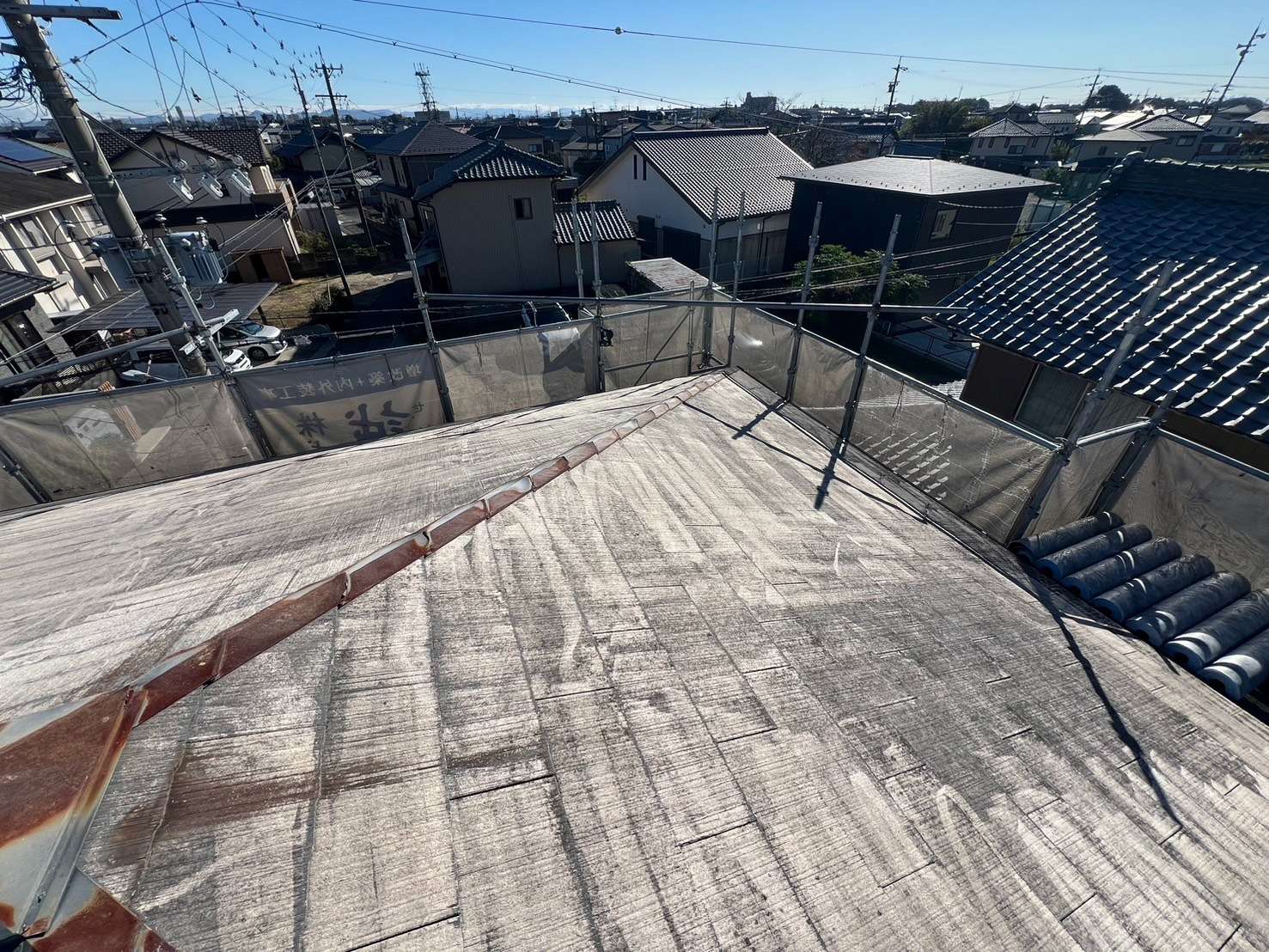 2025年2月施工　屋根カバー工法　岐阜県笠松町　H様邸