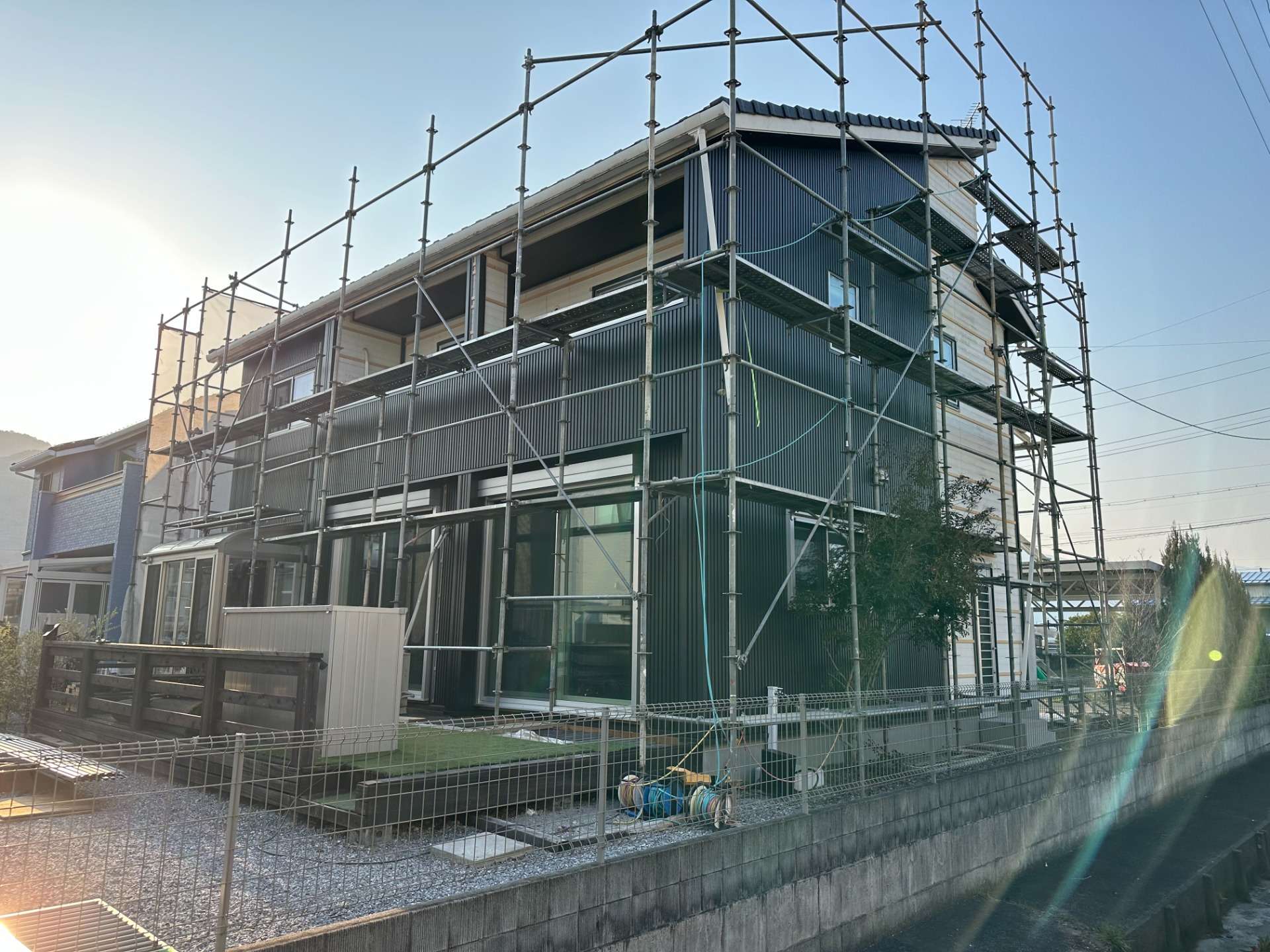 2025年5月施工　外壁カバー工法　揖斐川町　O様邸