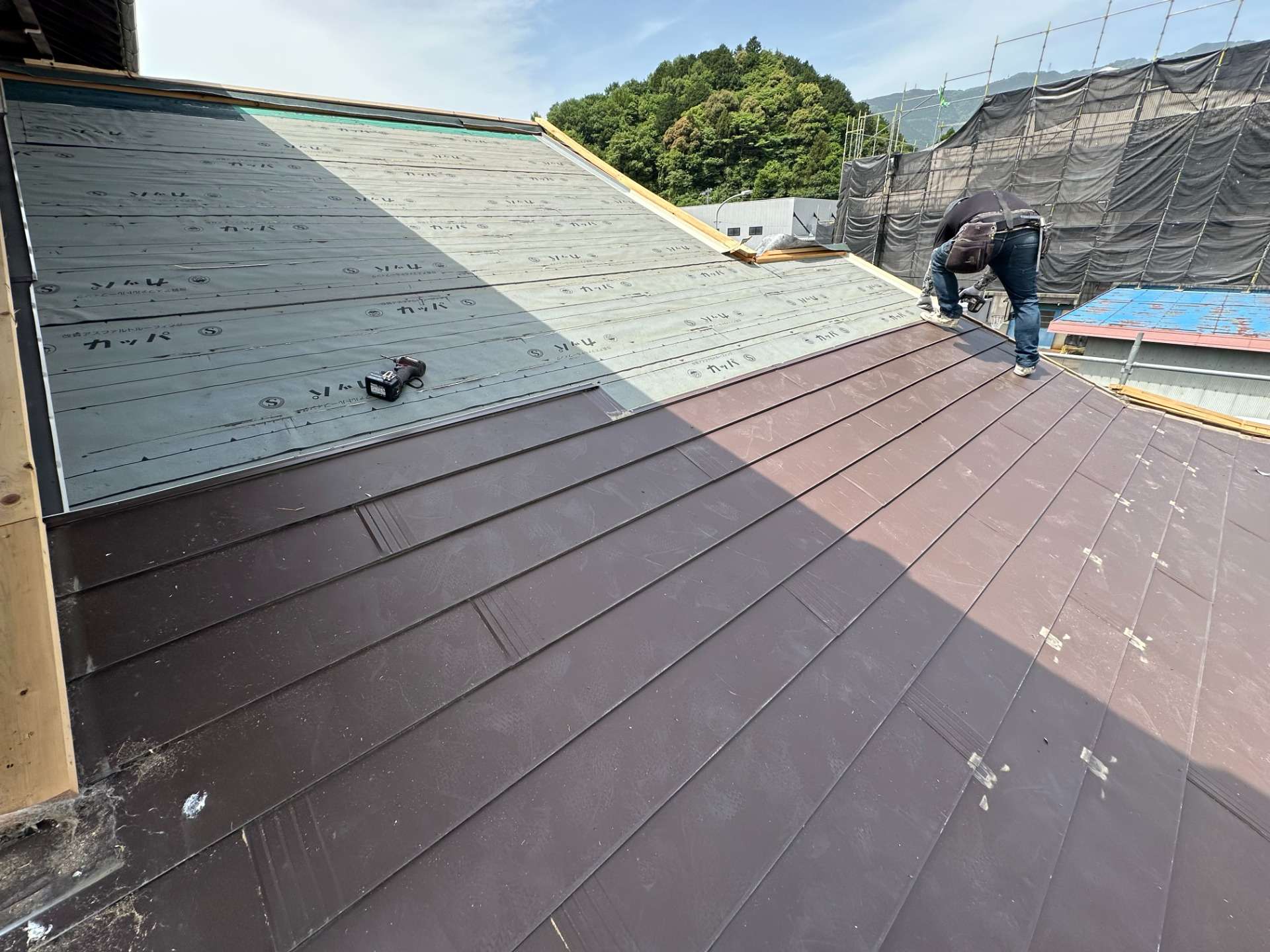 2025年6月施工　屋根の葺き替え　外壁カバー工法　岐阜県池田町　I様邸