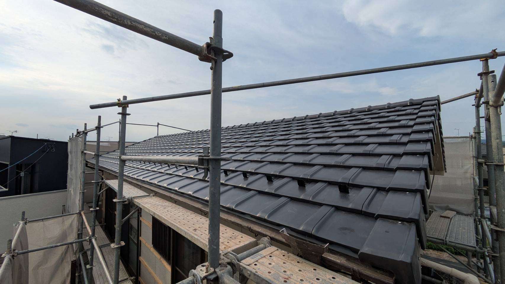 2025年7月施工　屋根の葺き替え　外壁カバー工法　岐阜市　S様邸