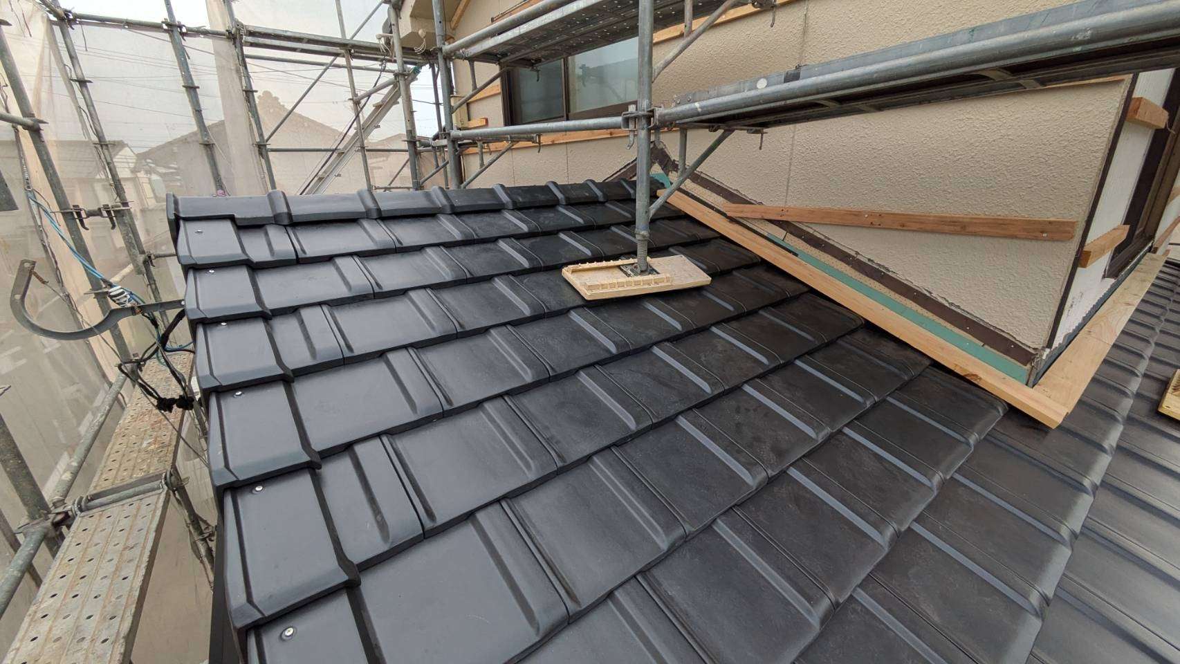 2025年7月施工　屋根の葺き替え　外壁カバー工法　岐阜市　S様邸