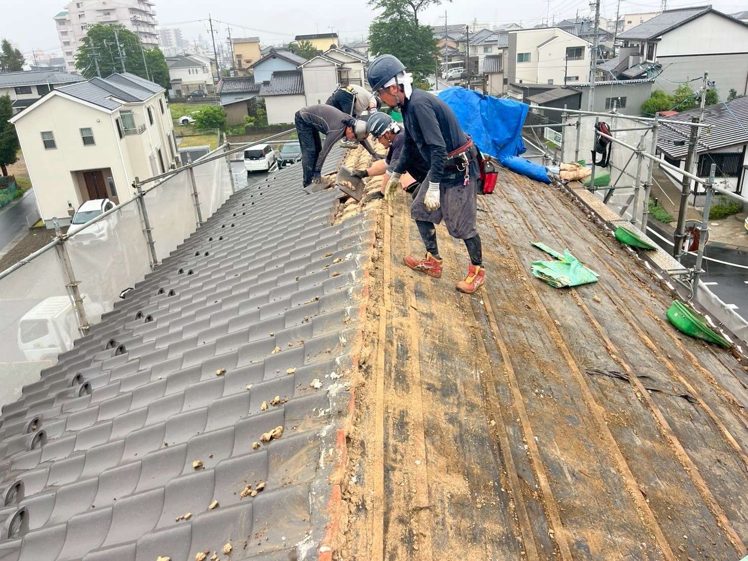 2025年7月施工　屋根の葺き替え　外壁カバー工法　岐阜市　S様邸