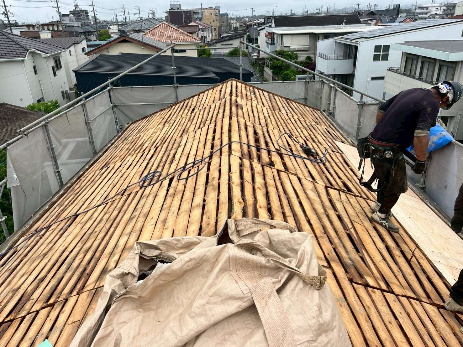 2025年7月施工　屋根の葺き替え　外壁カバー工法　岐阜市　S様邸