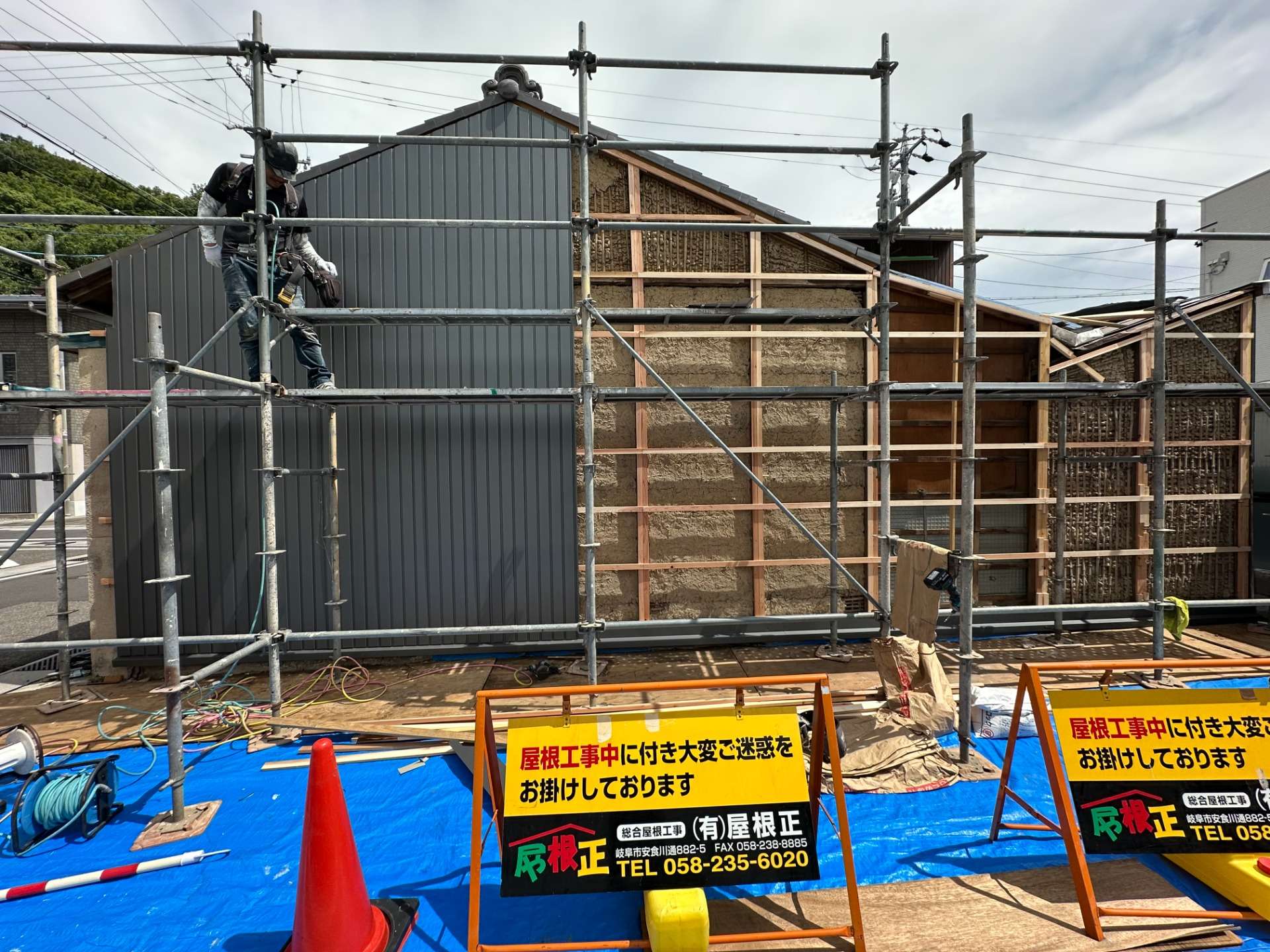 2025年7月施工　外壁の張り替え　屋根カバー工法　岐阜市　Y様邸