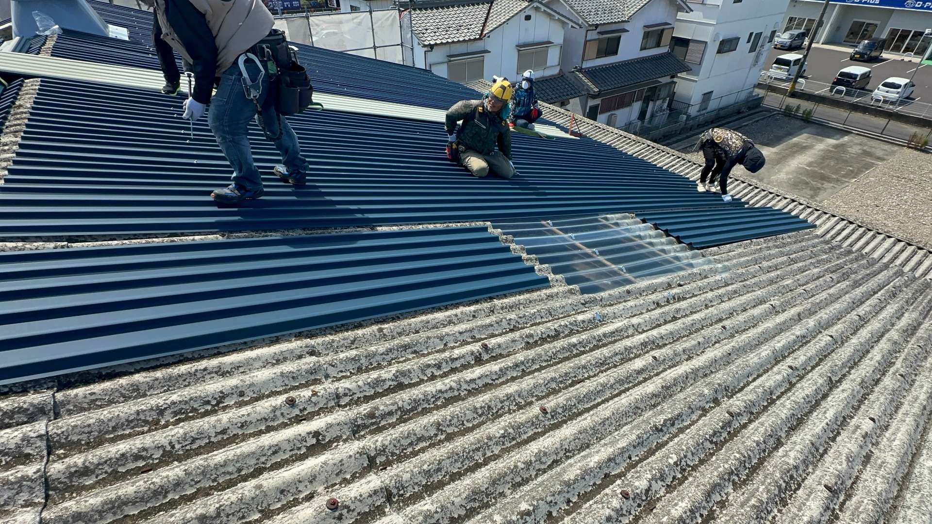 2025年10月施工　屋根カバー工法　あまとい交換　岐阜市茜部　M社様邸