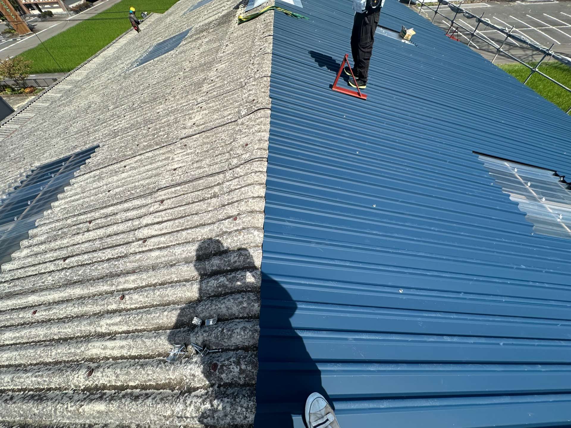 2025年10月施工　屋根カバー工法　あまとい交換　岐阜市茜部　M社様邸