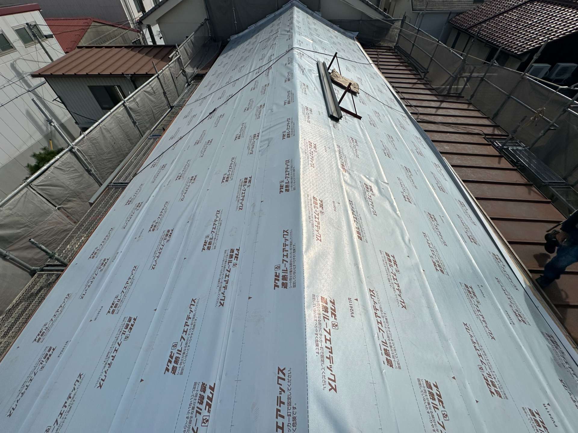 2025年10月施工　屋根の張り替え　名古屋市中川区　Y様邸