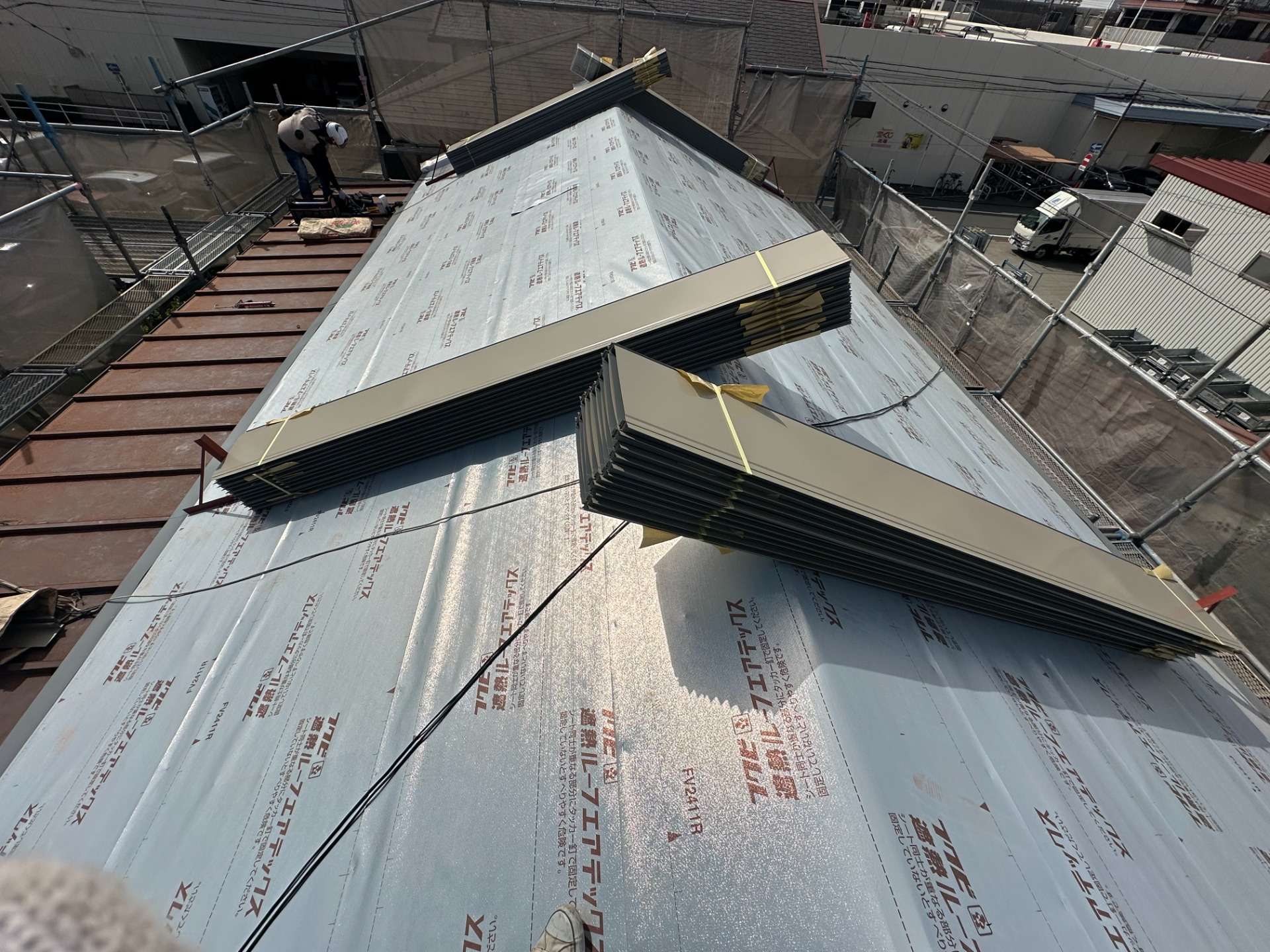 2025年10月施工　屋根の張り替え　名古屋市中川区　Y様邸