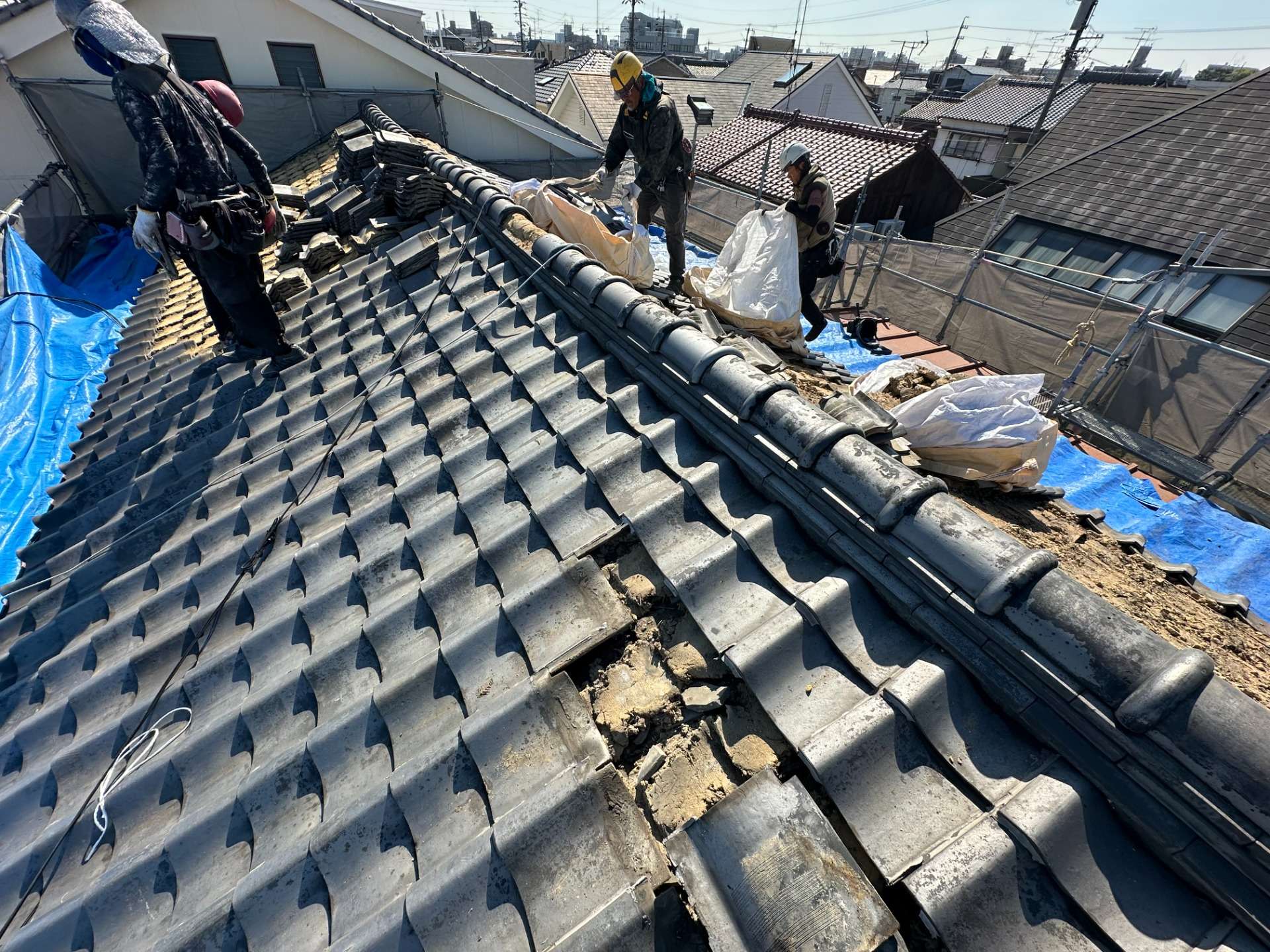 2025年10月施工　屋根の張り替え　名古屋市中川区　Y様邸