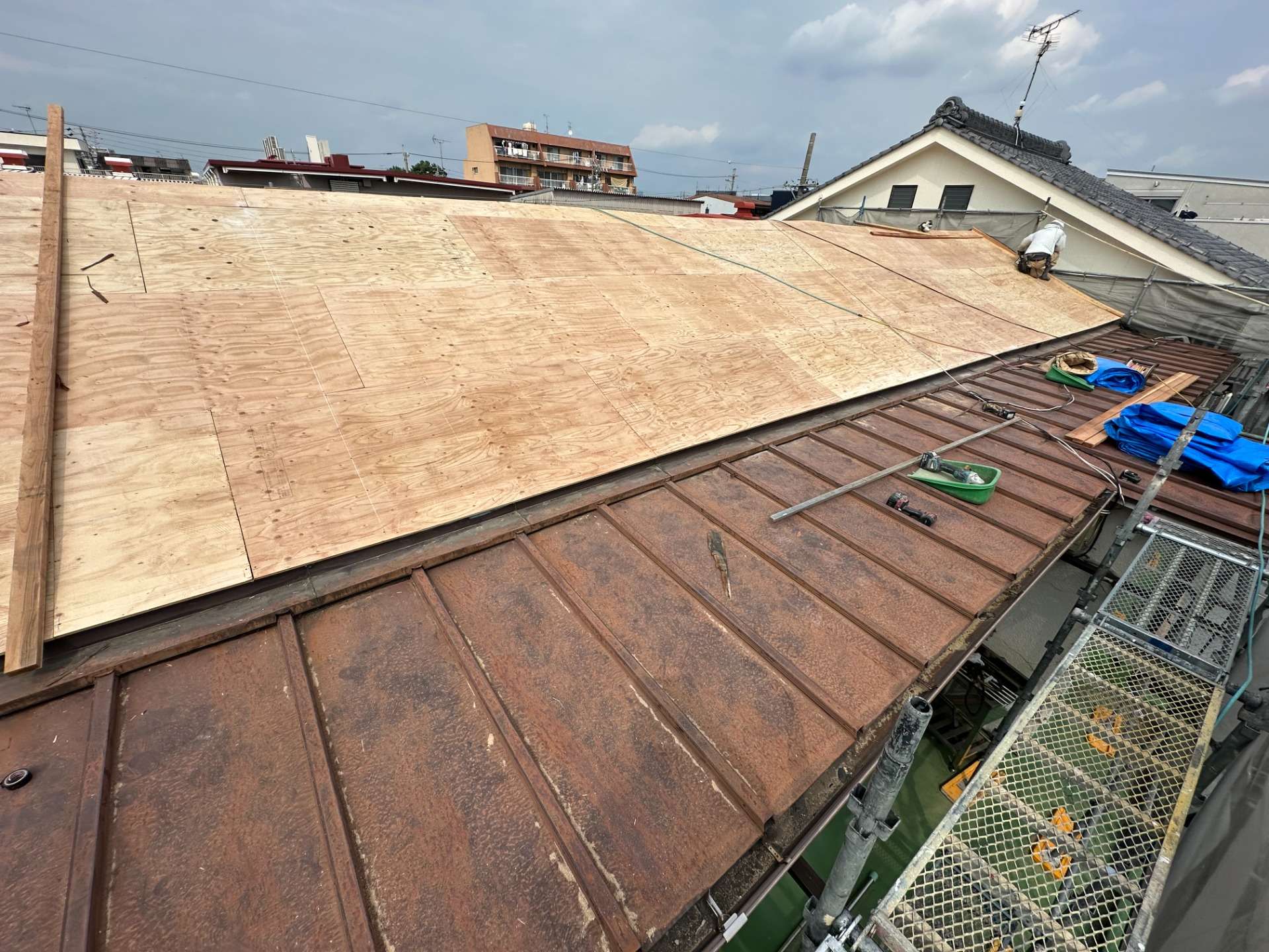 2025年10月施工　屋根の張り替え　名古屋市中川区　Y様邸