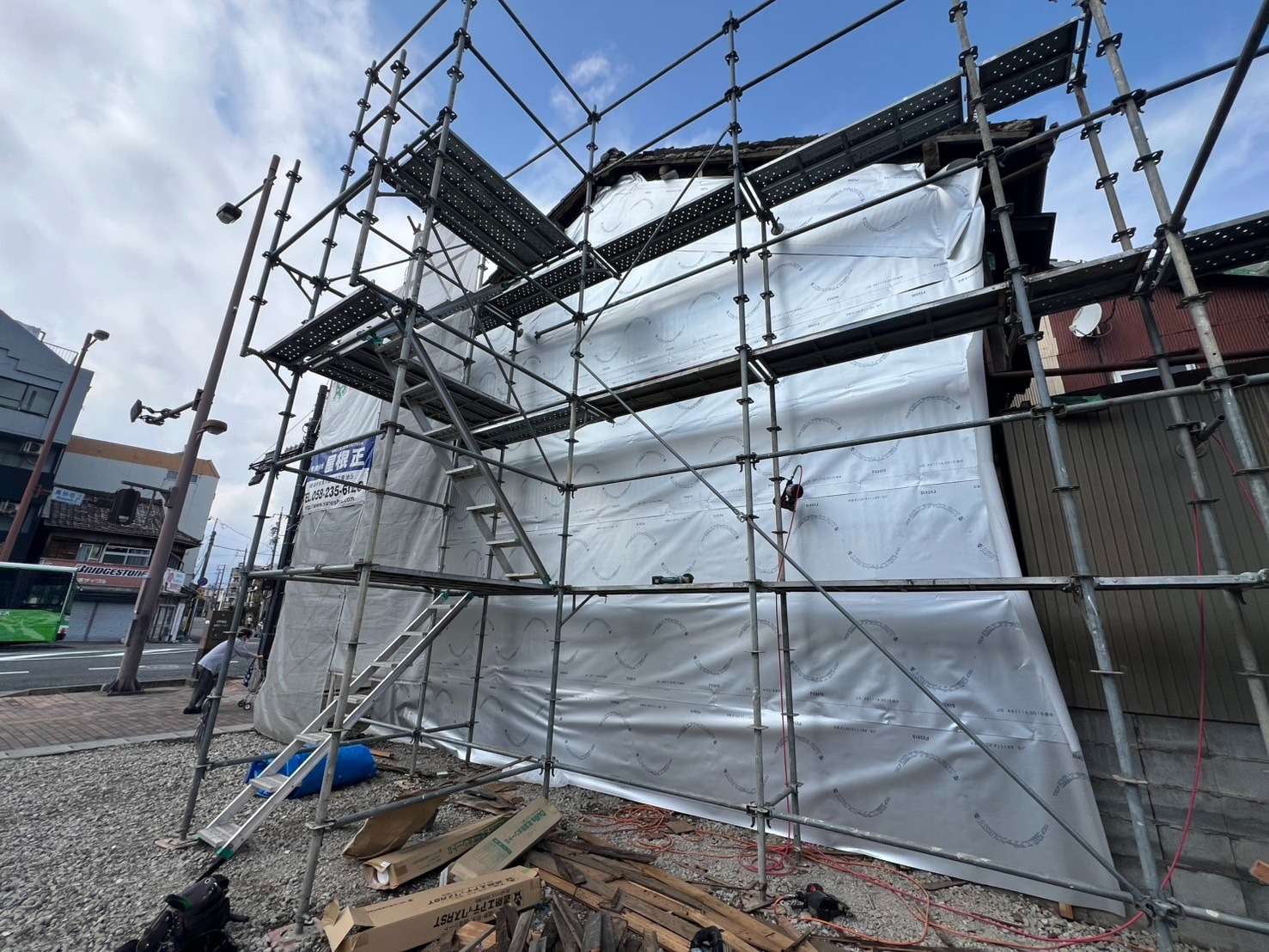 2025年11月施工　外壁板金の張り替え　岐阜市真砂町　M様邸