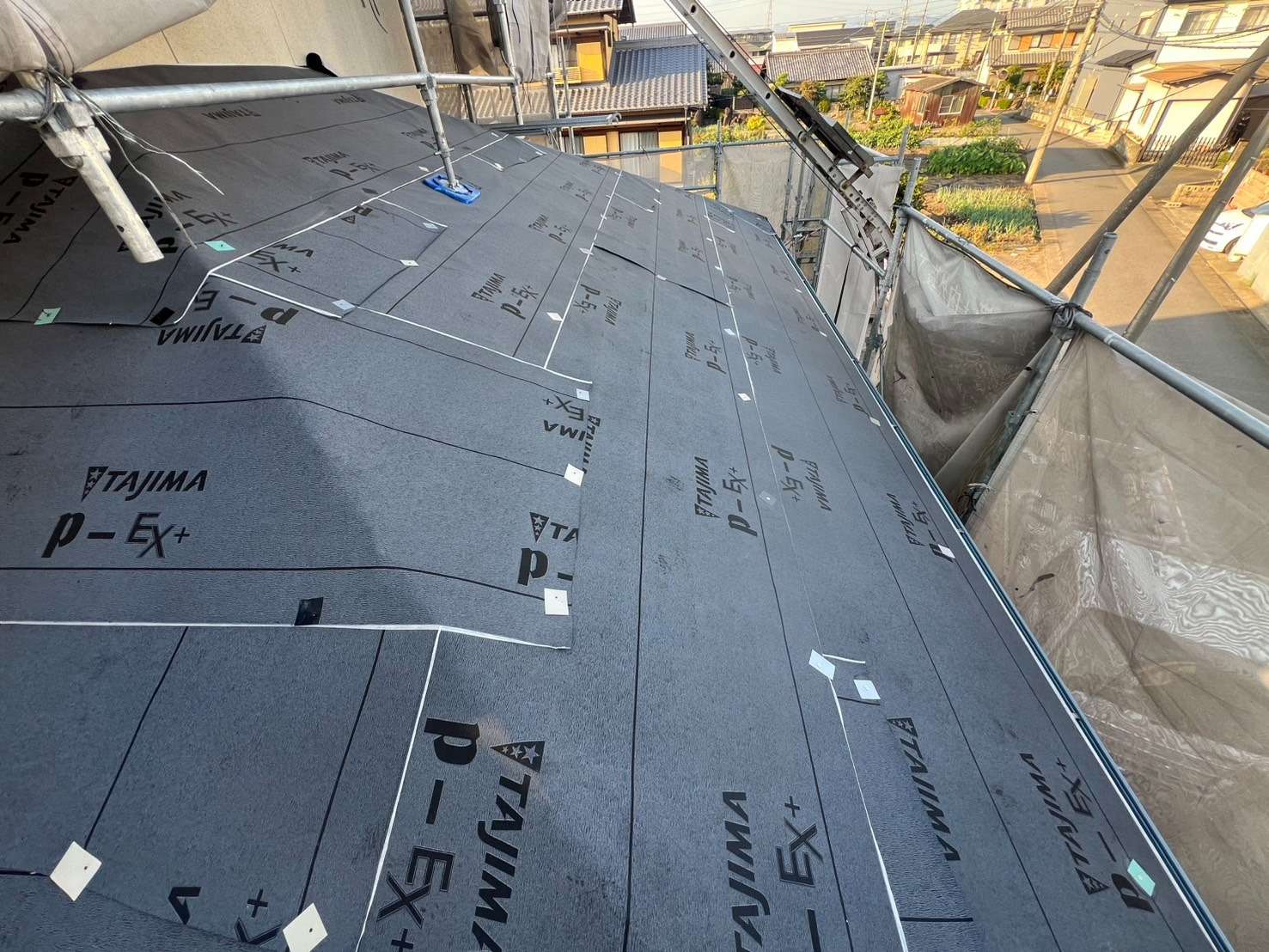 2025年11月施工　屋根カバー工法　屋根板金カバー工法　可児市F様邸