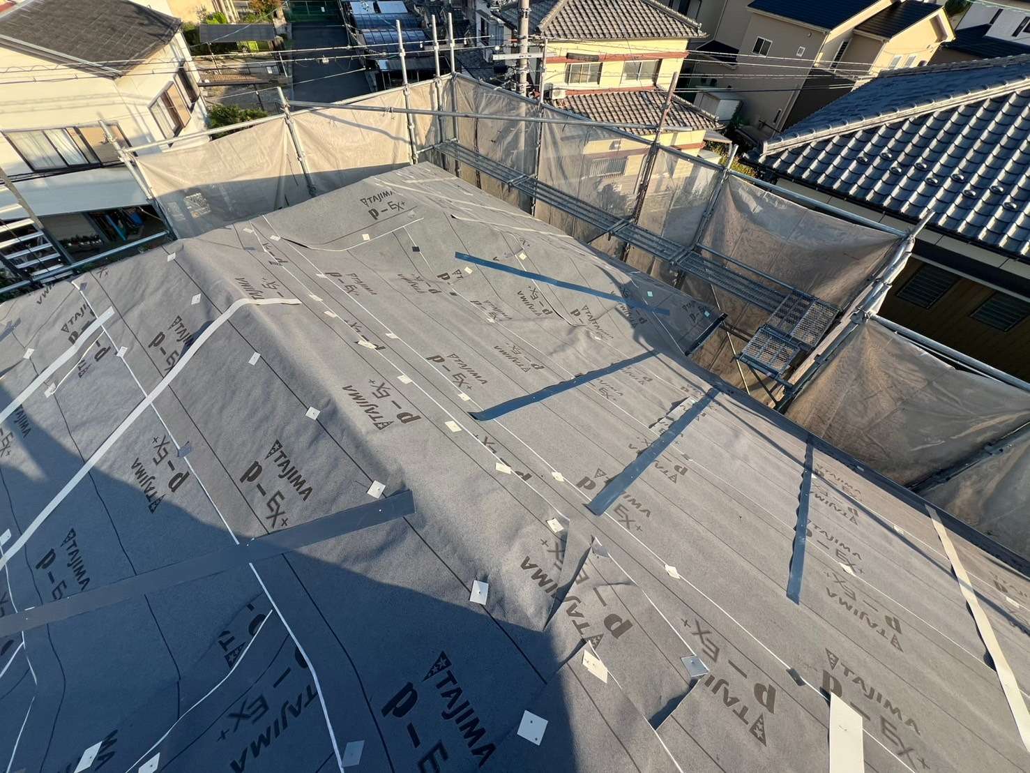 2025年11月施工　屋根カバー工法　屋根板金カバー工法　可児市F様邸