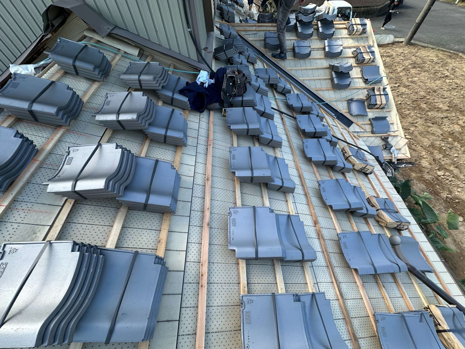 2025年12月施工　屋根の葺き替え　屋根の張り替え　岐阜市江口　F様邸