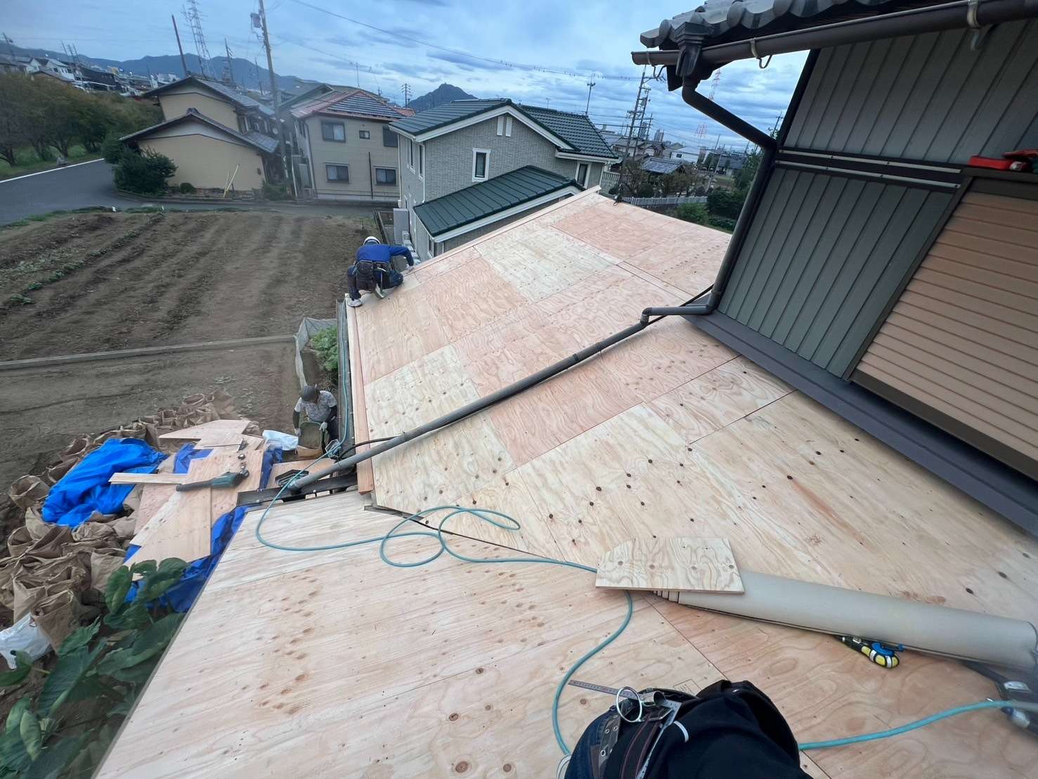 2025年12月施工　屋根の葺き替え　屋根の張り替え　岐阜市江口　F様邸