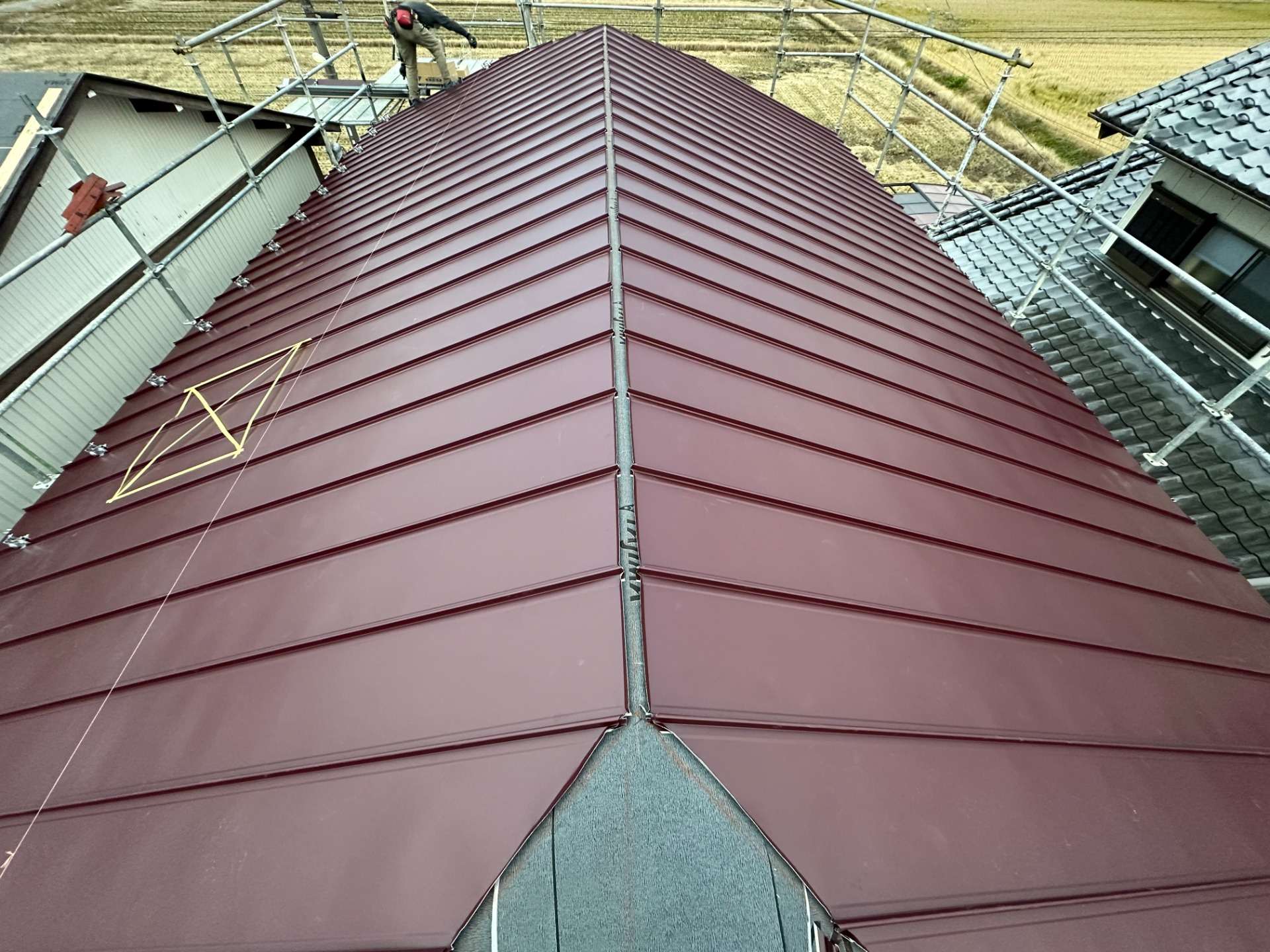 2025年12月施工　屋根カバー工法　屋根板金カバー工法　岐阜市福富　M様邸