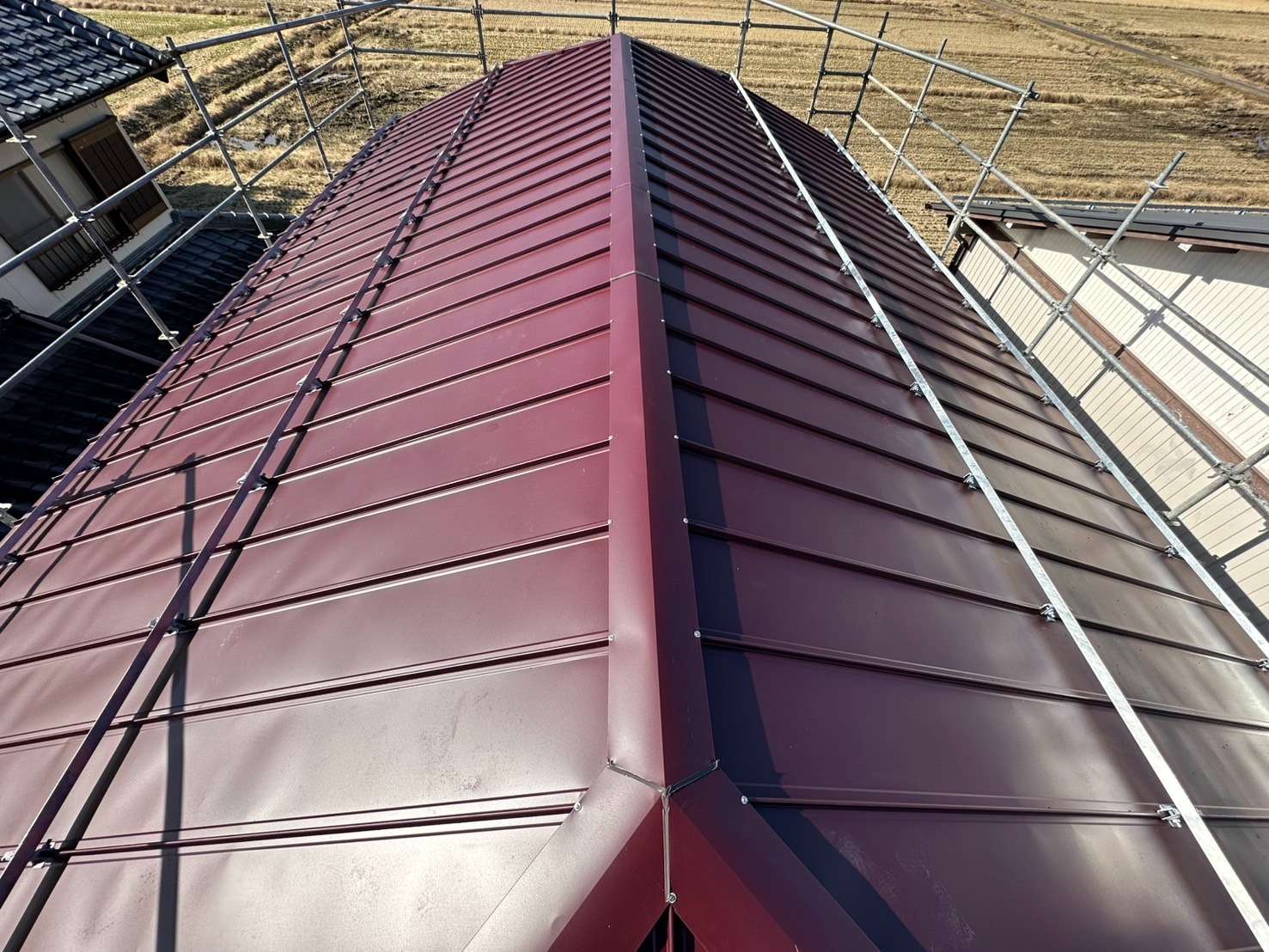 2025年12月施工　屋根カバー工法　屋根板金カバー工法　岐阜市福富　M様邸