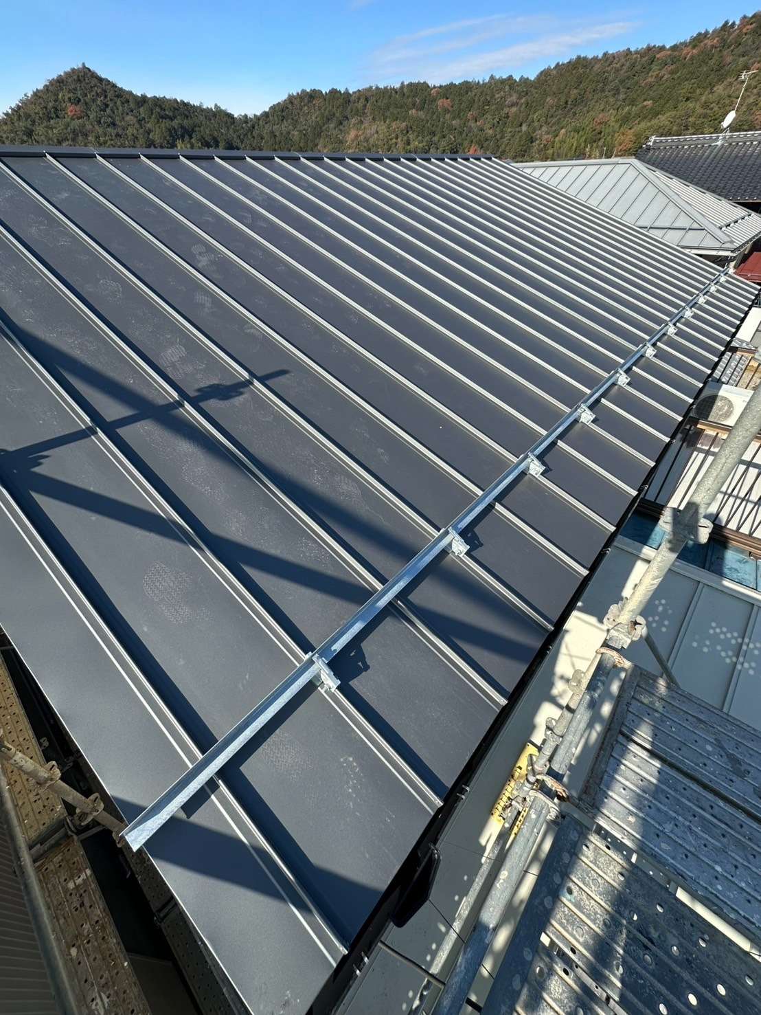 2025年12月施工　屋根の葺き替え　あまとい工事　岐阜市福富W様邸