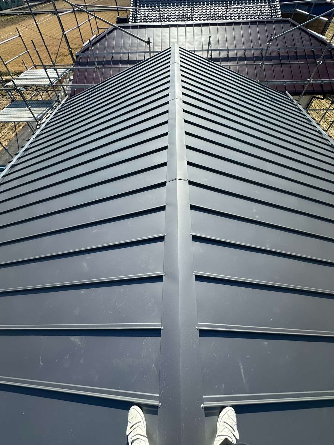 2025年12月施工　屋根の葺き替え　あまとい工事　岐阜市福富W様邸