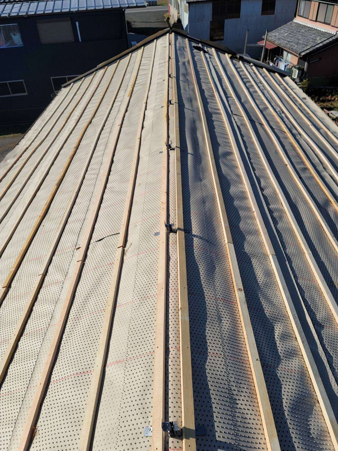 2026年1月施工　屋根の葺き替え　山県市M様邸