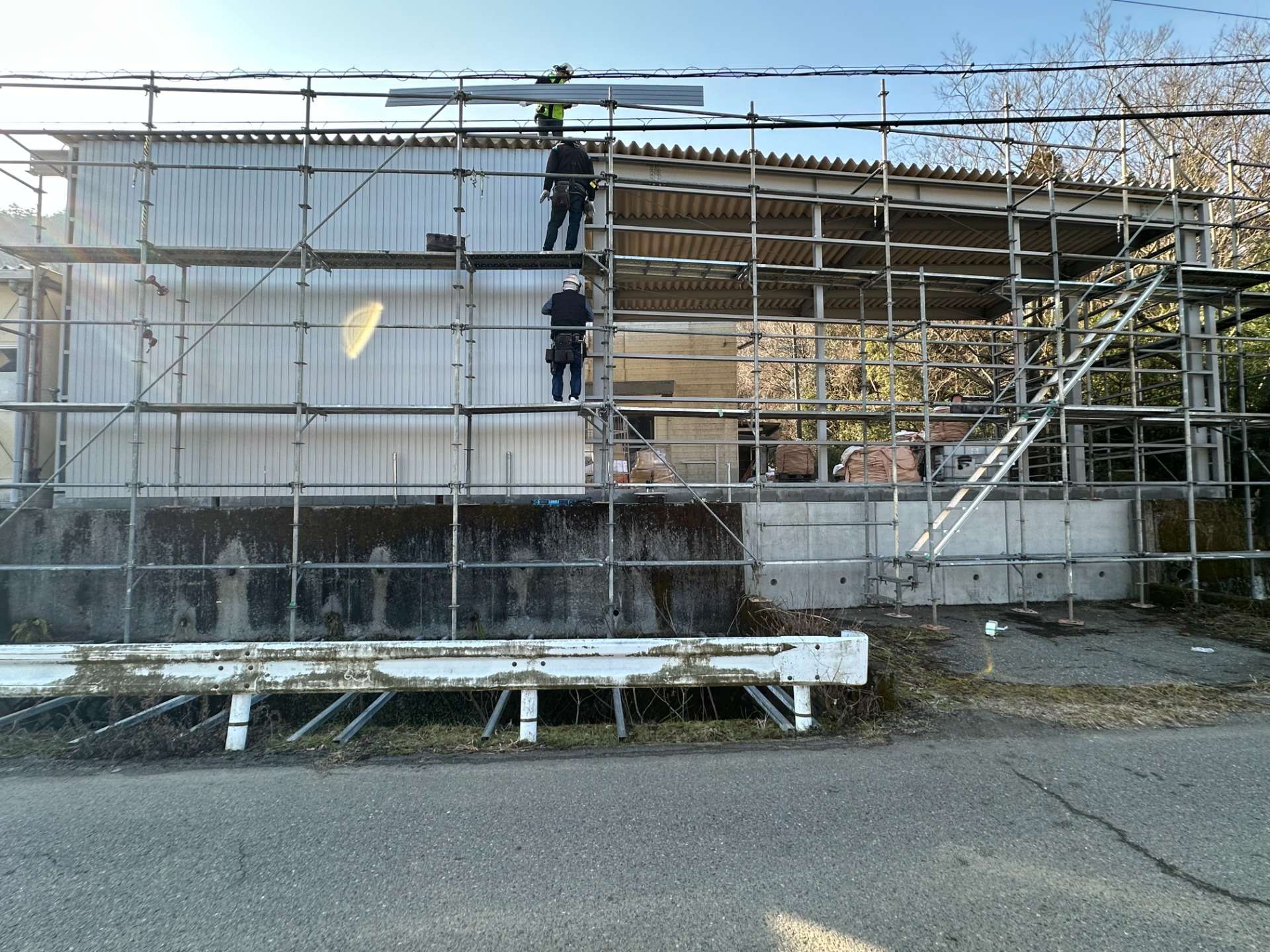 2026年2月施工　屋根の新設　外壁の新設　あまとい新設　岐阜市G社様邸