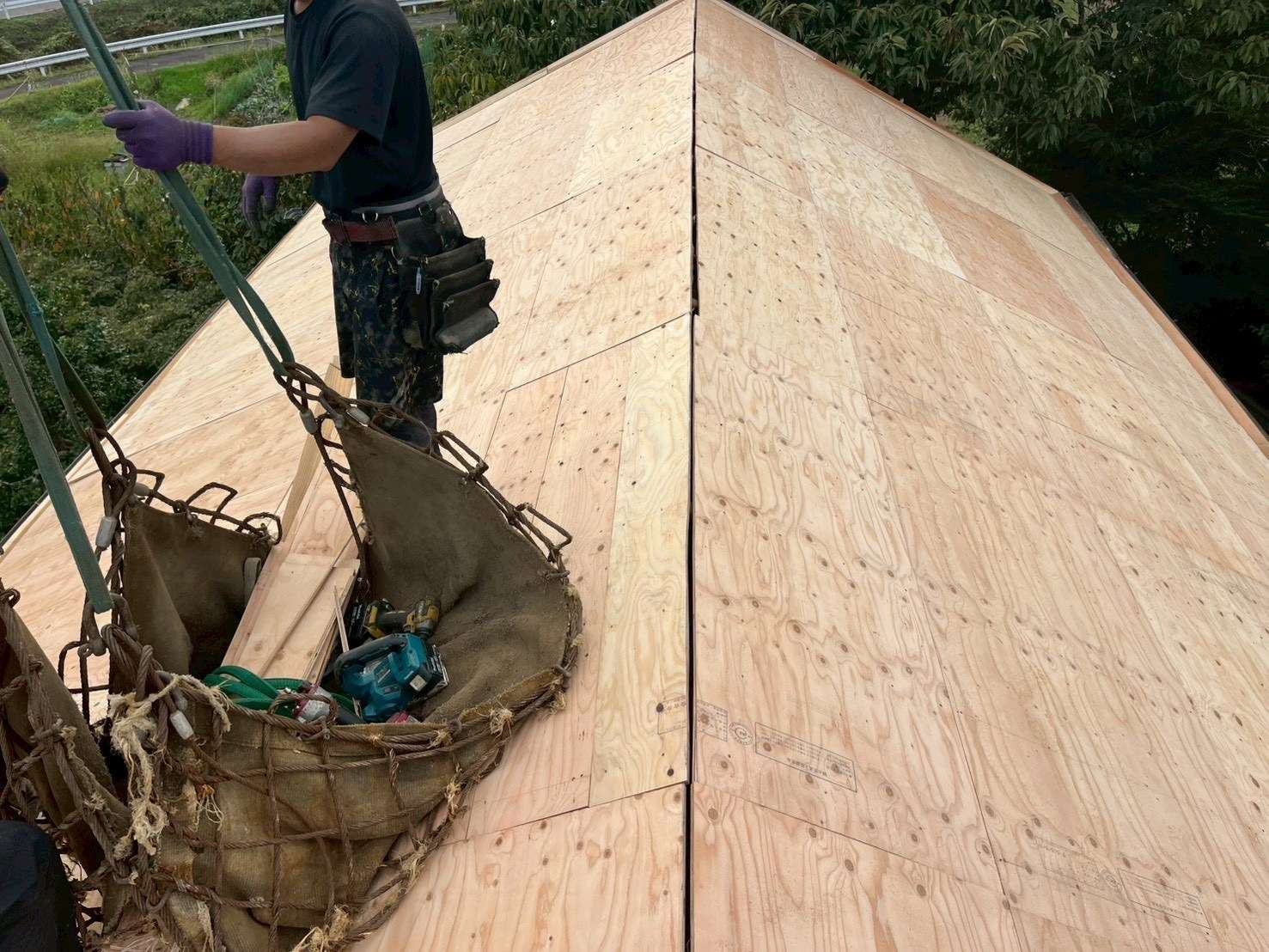 2026年2月施工　屋根の葺き替え　山県市T様邸