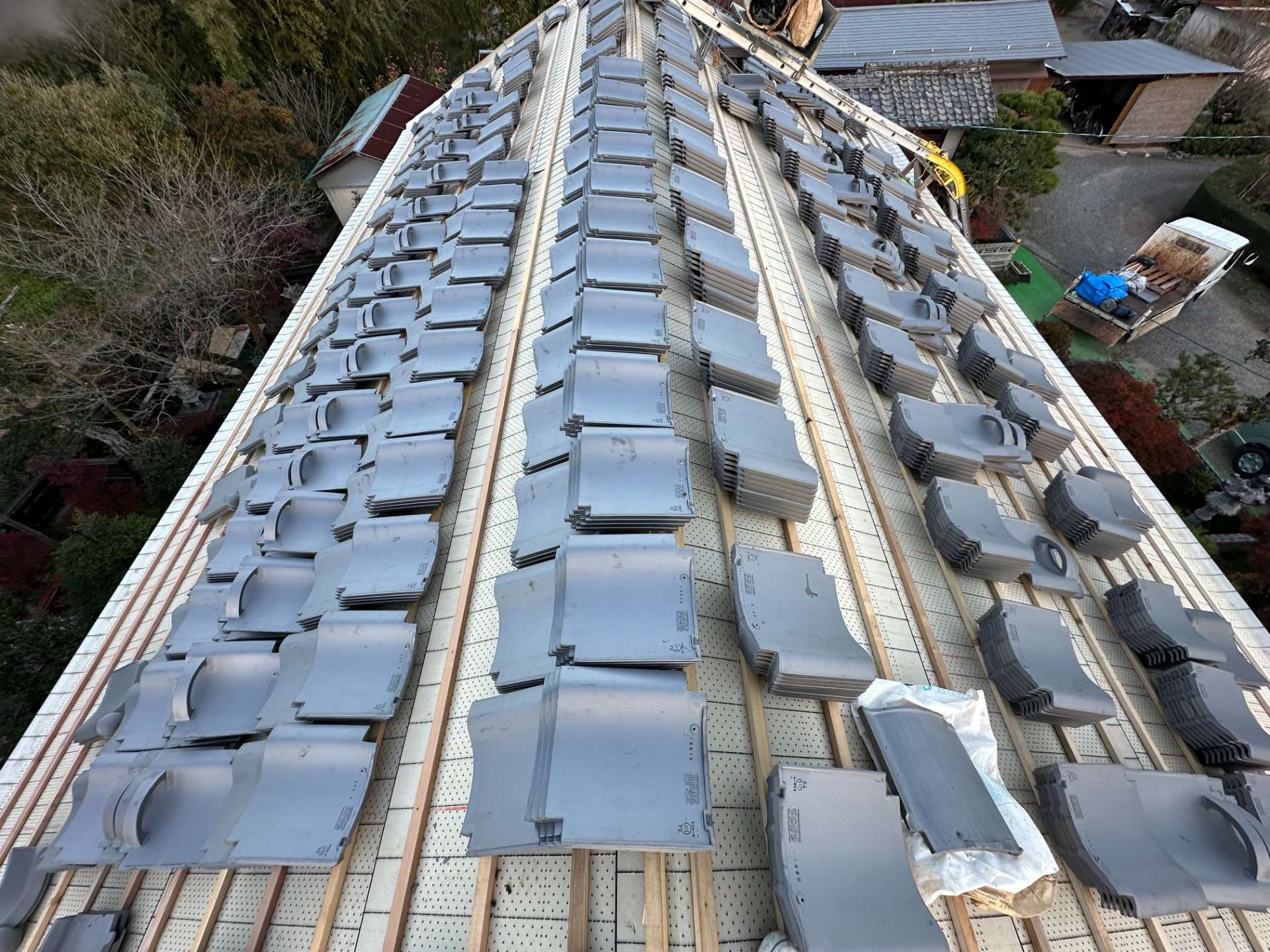 2026年2月施工　屋根の葺き替え　山県市T様邸