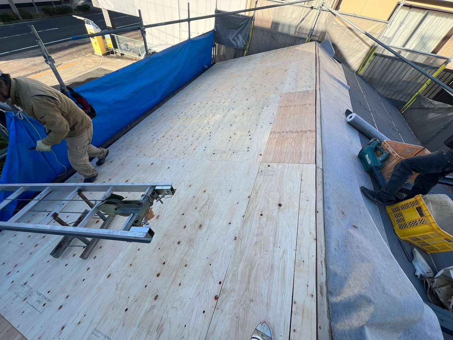 2026年3月施工　屋根の葺き替え 羽島市B様邸