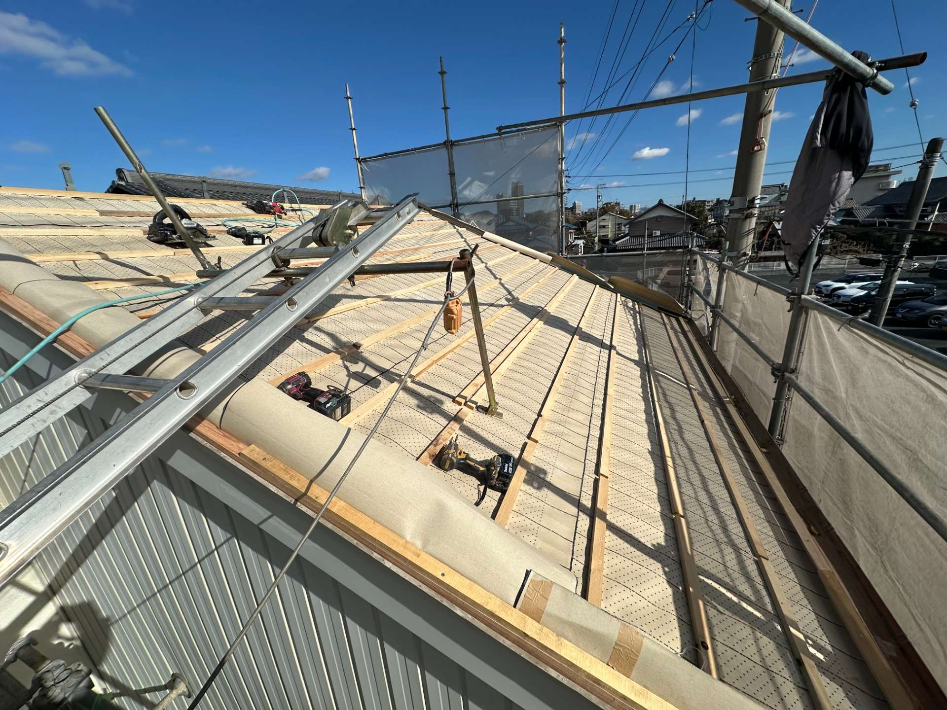 2026年3月施工　屋根の葺き替え 岐阜市K様邸