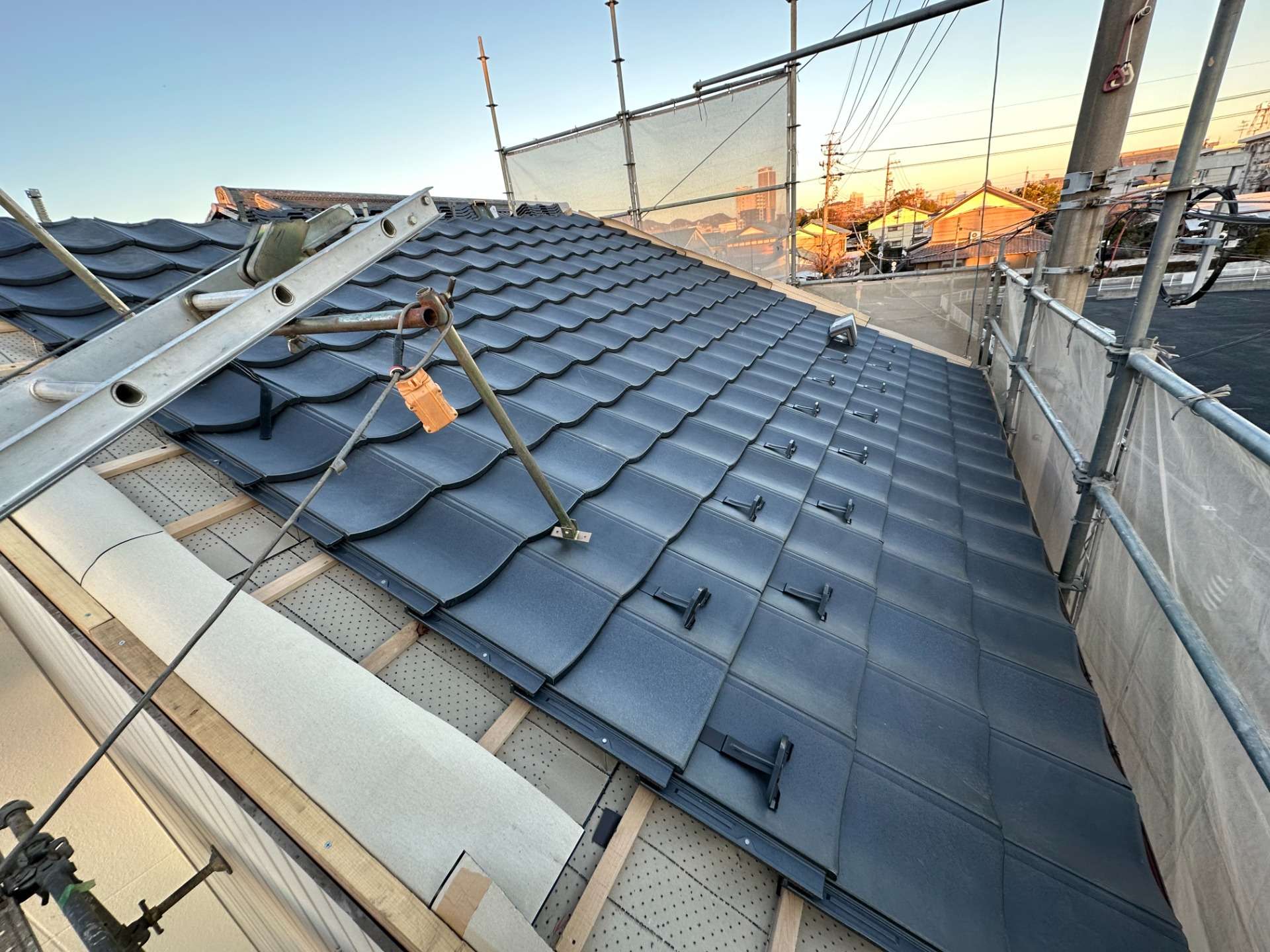 2026年3月施工　屋根の葺き替え 岐阜市K様邸