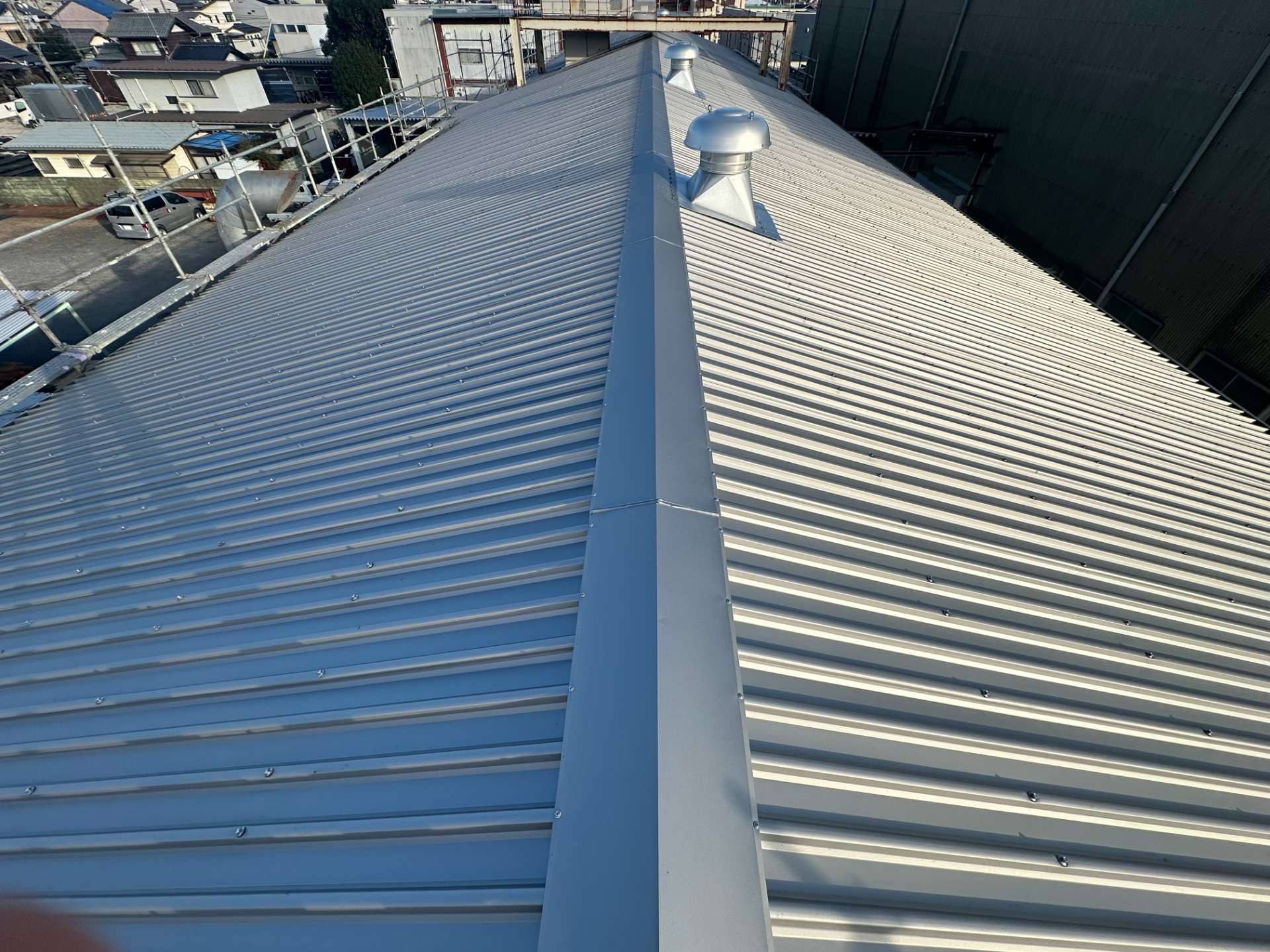 2026年3月施工　屋根カバー工法　あまとい新設　岐阜市Y社様邸