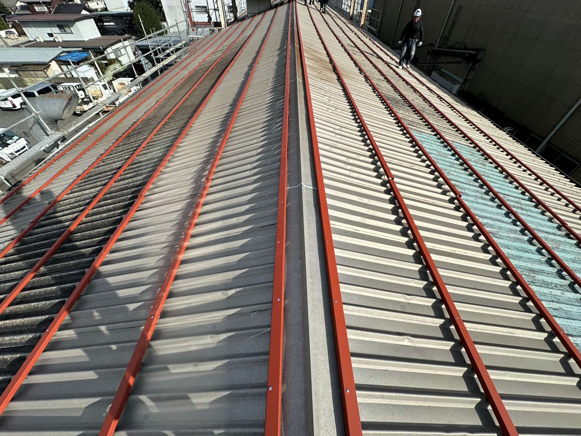 2026年3月施工　屋根カバー工法　あまとい新設　岐阜市Y社様邸