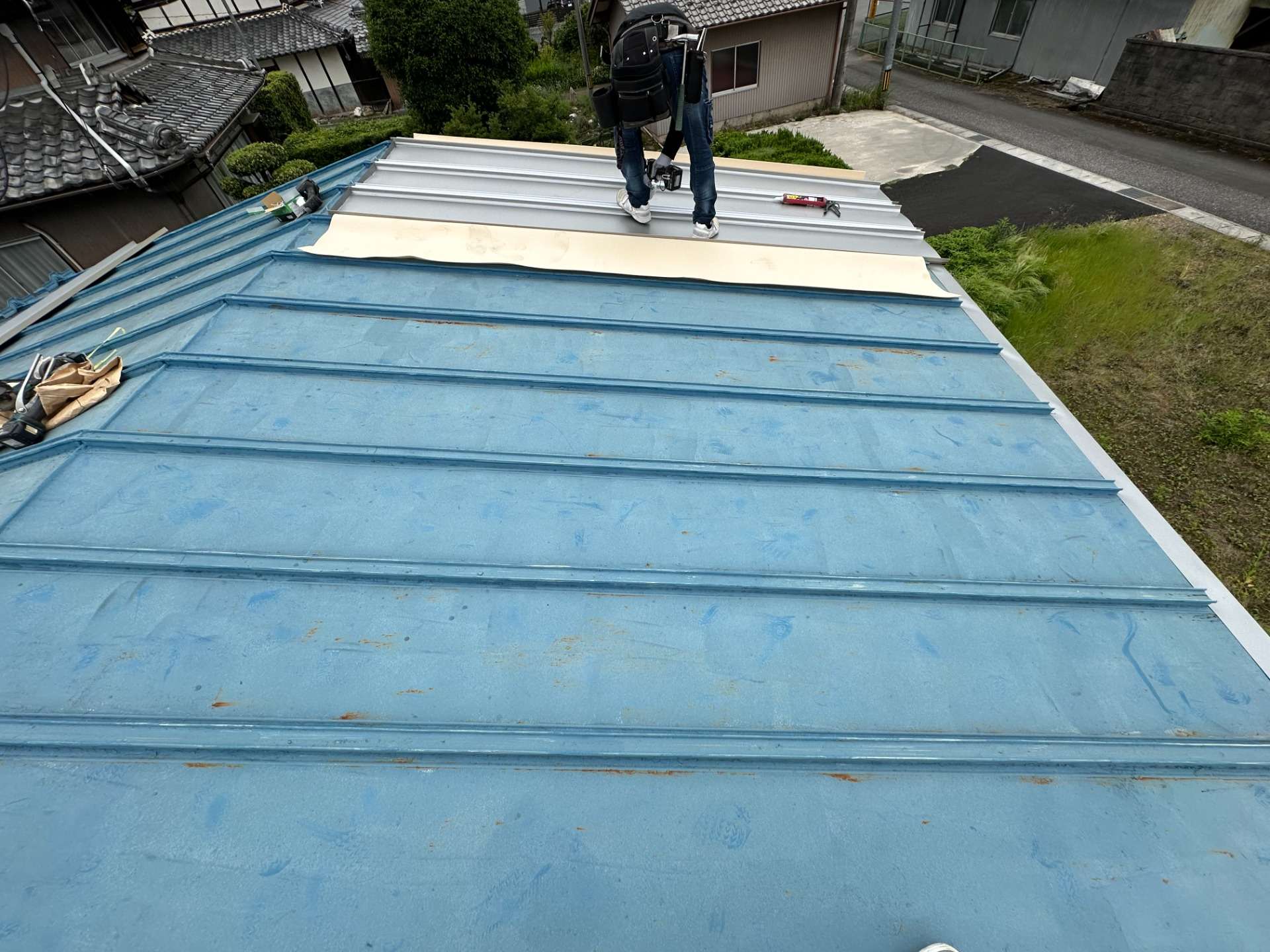 2026年6月施工　屋根のカバー工法　外壁の張り替え　あまどい交換　岐阜市　K様邸