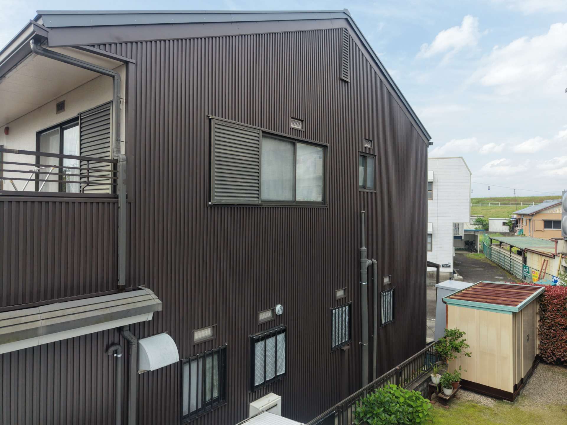 2026年6月施工　屋根のカバー工法　カバー工法　あまどい交換　岐阜市　S様邸