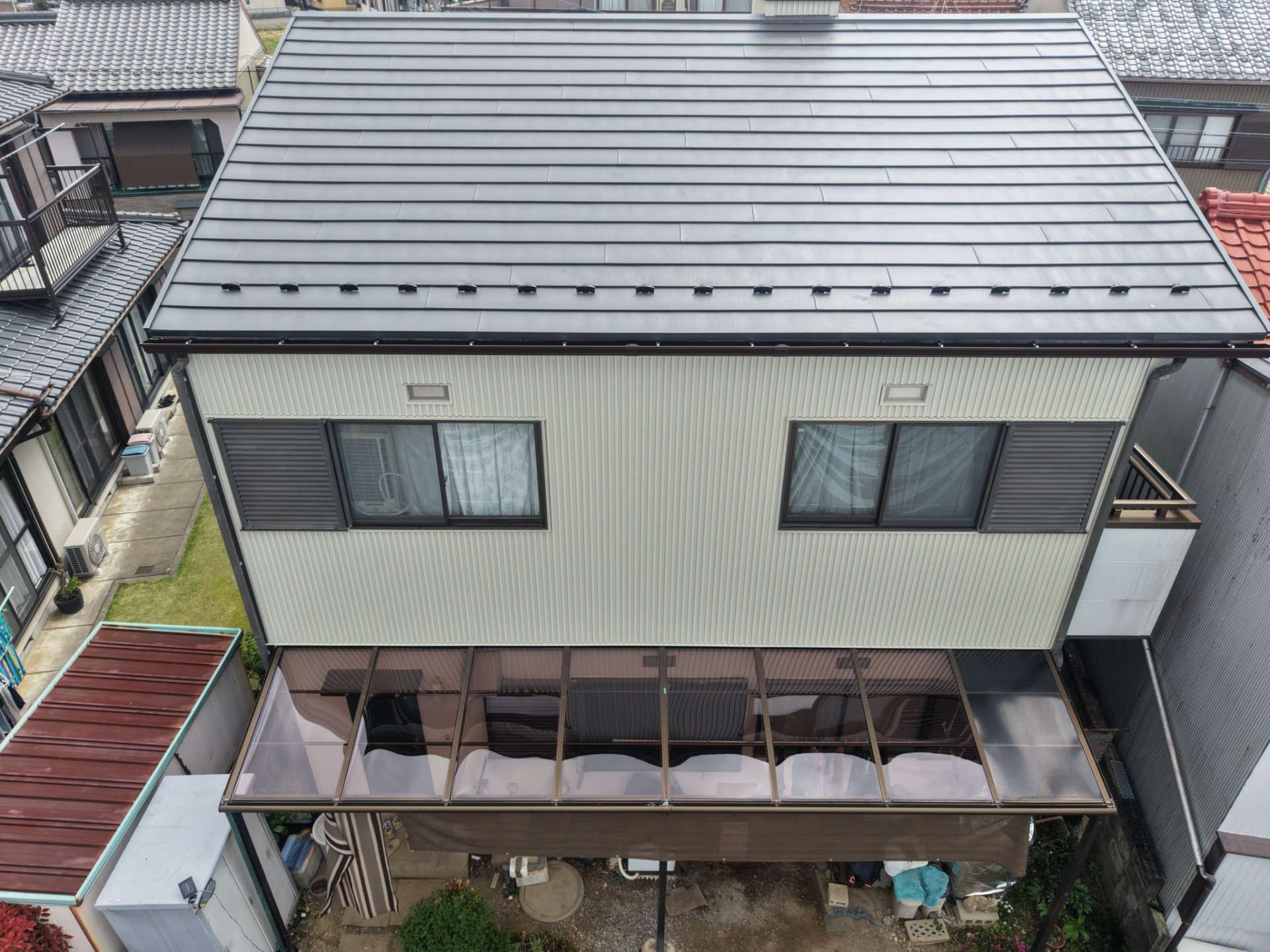 2026年6月施工　屋根のカバー工法　カバー工法　あまどい交換　岐阜市　S様邸