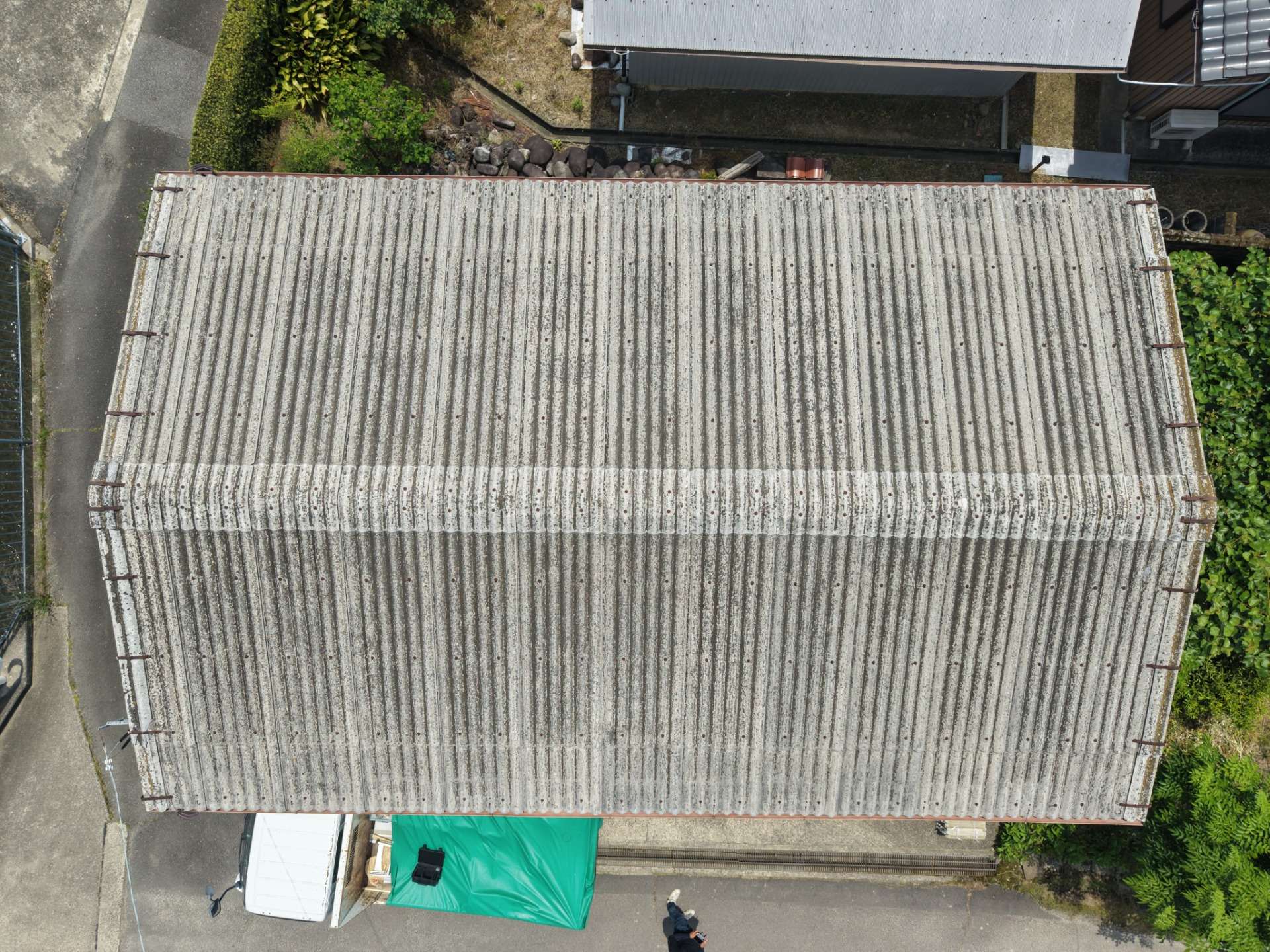 2026年7月施工　【本巣市】築50年のスレート屋根の葺き替え　錆びた外壁の塗装　あまどい交換