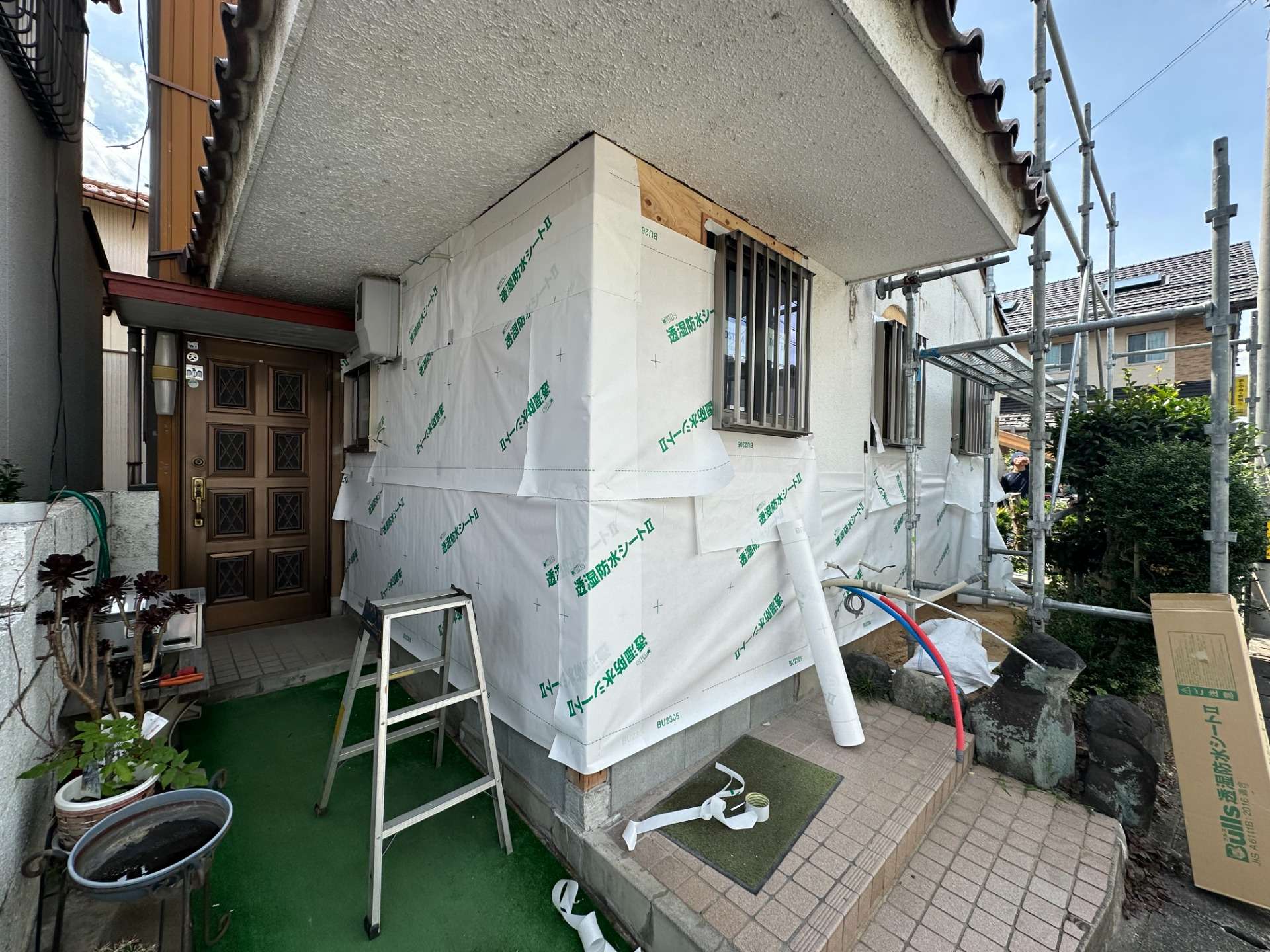 2026年8月施工　【岐阜市水海道】築32年　外壁カバー工法　あまどい交換