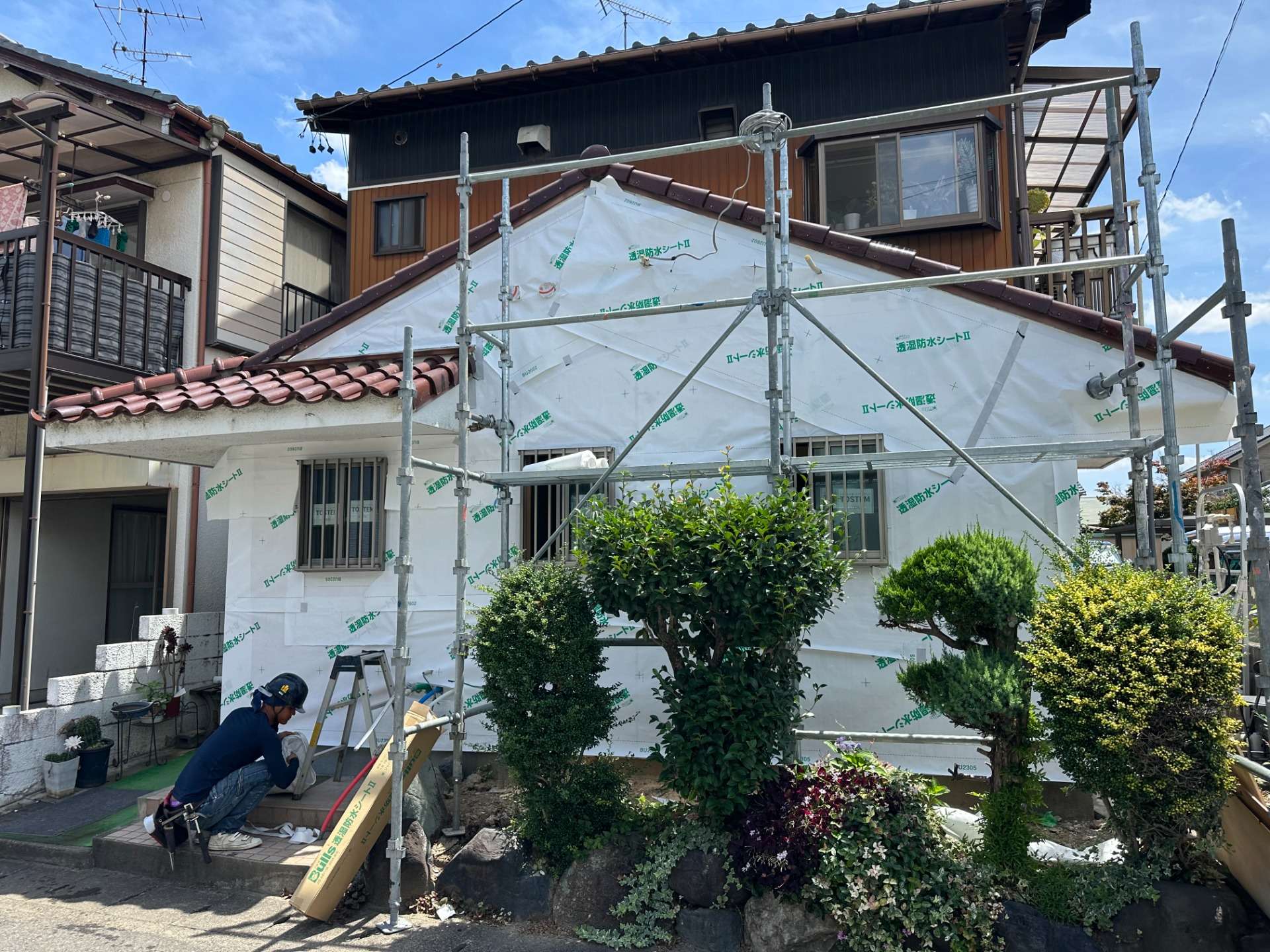2026年8月施工　【岐阜市水海道】築32年　外壁カバー工法　あまどい交換