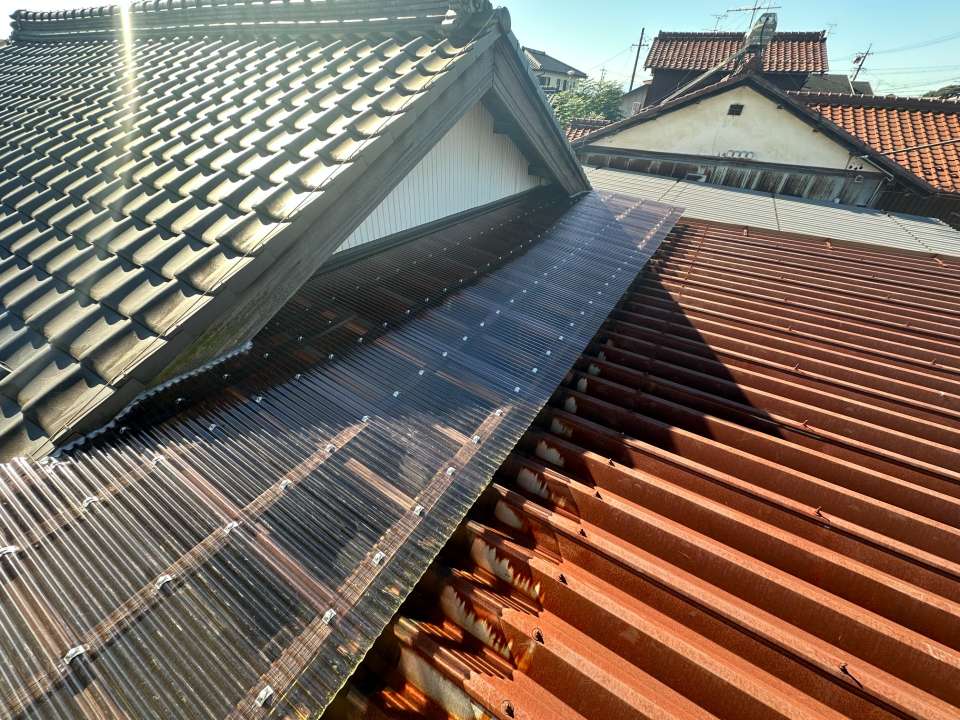 2026年10月施工　【各務原市三井町】築25年　ポリカ屋根の張り替え