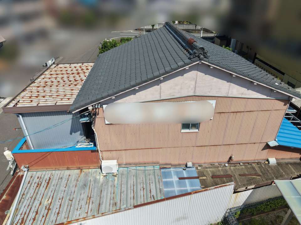 2026年10月施工　【岐阜市六条】築40年　外壁の張り替え　あまどい工事　ポリカ波板張り替え工事